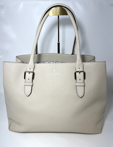 Kate Spade Tote Bag Airel Cove Street Saffiano Leather Beige Capsule Wordrobe