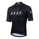 Men Team Cycling Jersey Short Sleeve Road Bike Full Zip Shirts Mtb Bicycle Tops