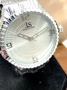 Joshua & Sons Men's Watch JS99SS Quartz Silver Stainless Steel 44mm - Picture 1 of 13