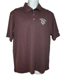 Champion NWT Men’s Texas A&M Polo Shirt Size Large Golf Aggies Maroon - Picture 1 of 11