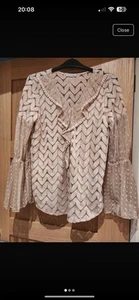 Jesse And Vanessa Blouse Lovely Sleeves Excellent Condition Size 10 - Picture 1 of 3