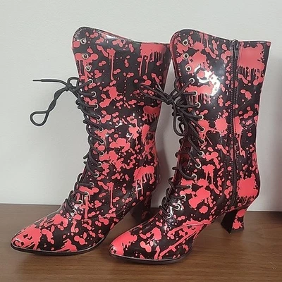 Funtasma Hidden Platform Ankle High Heel Women 7M - Victorian 120BL/B-R - Image 1 of 4