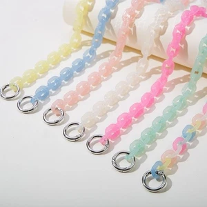 Replacement Women Candy Acrylic Purse Chain Strap Handle Shoulder Crossbody Bag - Picture 1 of 20