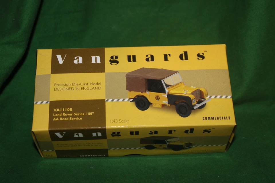 CORGI VANGUARDS LAND ROVER SERIES 1 AA ROAD SERVICE 1/43 #VA11108 - Image 1 of 1