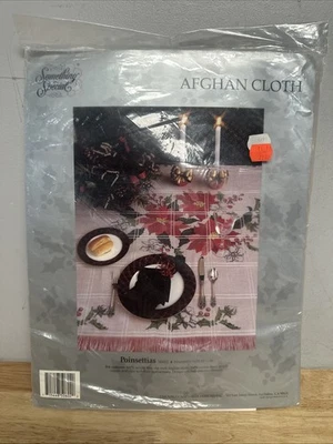 "Kit de punto de cruz de tela afgana mantel de pascua Something Special 45""x58""" Foto 1 de 2