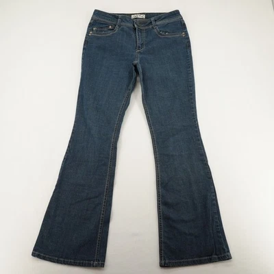 Pantalones de mezclilla informales vintage L.e.i para niñas junior lavado oscuro talla 9 Foto 1 de 4