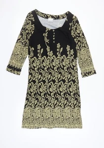 Roman Originals Women Floral Dress Black Size 14 - Picture 1 of 12