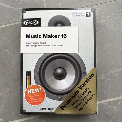 Magix Music Maker 16 PREMIUM VERSION Digital Music Editor New/Sealed Box - Image 1 of 4