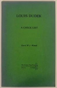 Karol W J WENEK / LOUIS DUDEK A CHECK-LIST 1st Edition 1975 #146947 - Picture 1 of 1