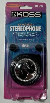 Koss SL/5 Portable Stereophone with Protective Wind-up Carrying Case New Sealed - Image 1 of 4