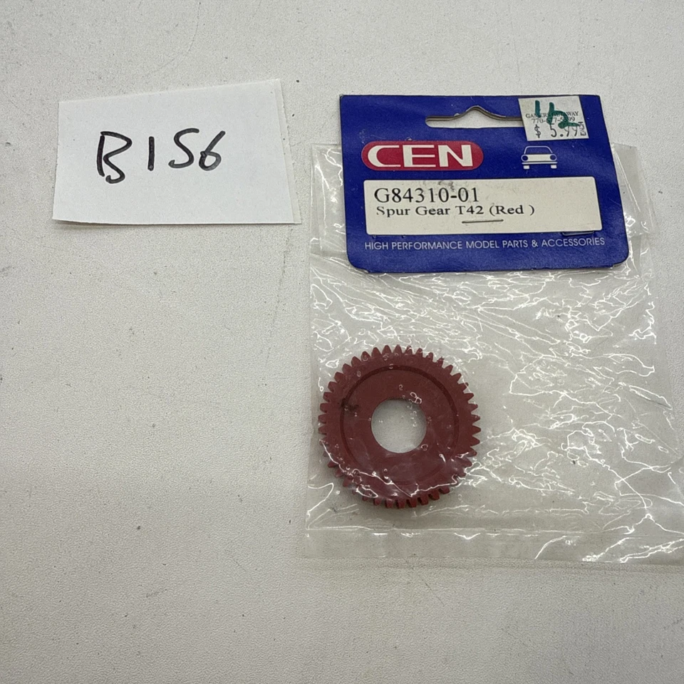 CEN Vintage RC Car Part # G84310-01 Spur Gear 42T Red - Image 1 of 1