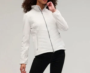 NEW Zero Restriction Jillian Jacket Womens Small Quilted White #L118L NWT - Picture 1 of 8