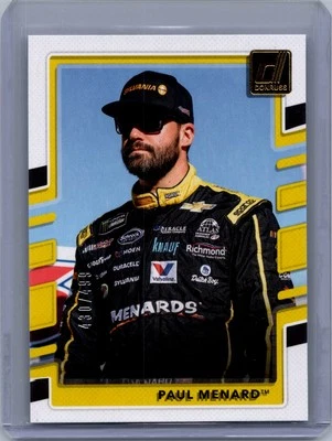 2018 Donruss #58 Paul Menard Gold Foil #/499 - Image 1 of 2