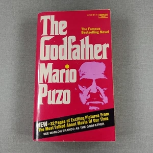 Der Pate von Mario Puzo 1972 Vintage Taschenbuch Buch Film zum Binden - Bild 1 von 8