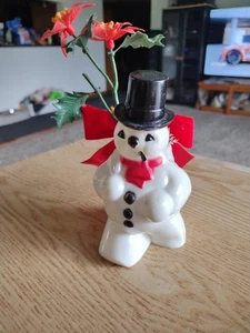 VTG Frosty Snowman Candy Container Rosbro Rosen 1950's Top Hat 5" - Picture 1 of 11