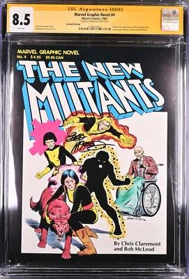 Novela Gráfica Marvel #4 Nuevos Mutantes CGC 8.5 Firmada por Bob McLeod Segunda Impresión Foto 1 de 2