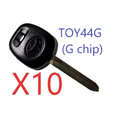 X10 Toyota Scion TOY44G 2010-2016 G-Chip Transponder Key Top Quality USA Seller - Image 1 of 3