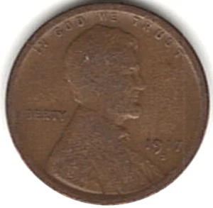 1917 S Lincoln centesimo in condizioni CIRCA BUONE pz L 717 - Foto 1 di 5