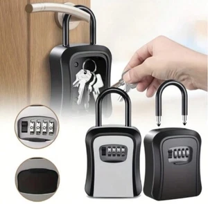 4-stelliger Schlüssel Safe Schloss Box Kombination Wandhalterung Sicherheit Aufbewahrungsbox Organizer - Bild 1 von 6