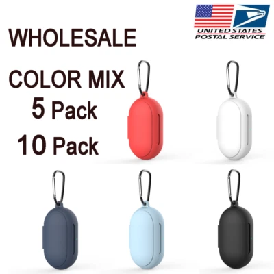 Paquete de 5 fundas protectoras de silicona para auriculares para Samsung Galaxy Buds/Buds Plus Foto 1 de 4