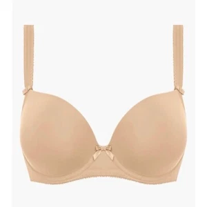 Freya 4234 Deco Underwire Seamless Molded Plunge Bra Nude Foam Cups Size 36H - Picture 1 of 10