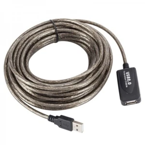 USB 2.0 Cable 15 m Type A Male to Female Cable in Gray - Picture 1 of 4