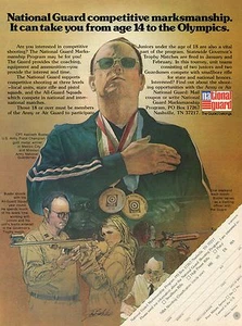1976 Print Ad of National Guard Marksmanship Program CPT Kenneth Buster US Army - Picture 1 of 2