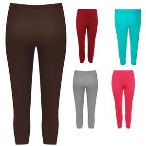 Ladies Plus Size 3/4 Butterfly Sequin Stretch Womens Leggings - Picture 1 of 38