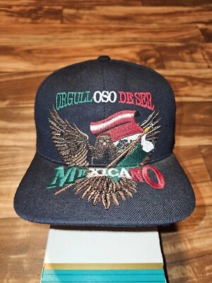 De colección Raro Orgulloso De Ser Mexicano Lana Orgulloso De Ser Mexicano De Colección Sombrero Snapback Foto 1 de 4