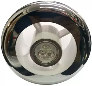 Air Vent with LED Light and Transformer 4 inches 3W with Chrome & White Grilles - Picture 1 of 4