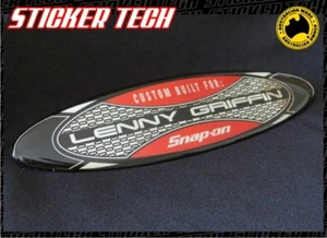 PERSONALIZED SNAP-ON NAME BADGE EMBLEM STICKER DECAL SUITS SNAP ON TOOLBOX CHEST - Bild 1 von 2