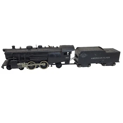 Gilbert American Flyer S Gauge #300 Reading 4-4-2 Atlantic Loco/Tender 1946 - Image 1 of 4