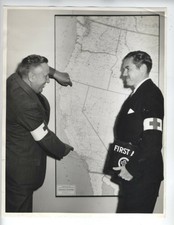 1935 ORIGINAL AMERICAN RED CROSS SHAFER PHOTO  MANAGER PACIFIC AREA VINTAGE