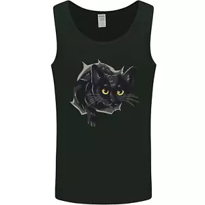 Cat Hole Mens Vest Tank Top - Picture 1 of 13