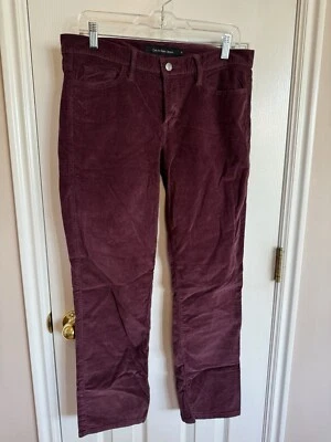 Calça feminina Calvin Klein marrom veludo tamanho 10X30 fecho de botão e fecho reto - Imagem 1 de 4