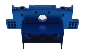 Aluminum Rear Bulkhead Blue For Team Associated RC10 6323 Dhawk Racing - Picture 1 of 3