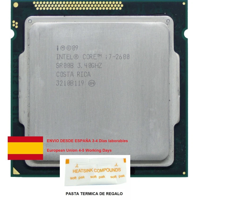 Intel Core i7-2600 3,4GHz Socket LGA1155 Procesador de Cuatro Núcleos... - Imagen 1 de 1