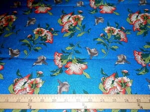 25" Springs Bird Floral Fabric  - Picture 1 of 1