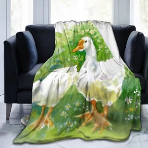 Butterfly Owl Peacock Bee Duck Sofa Lounge Throw Blanket Bedspread Holiday Gift - Picture 1 of 19