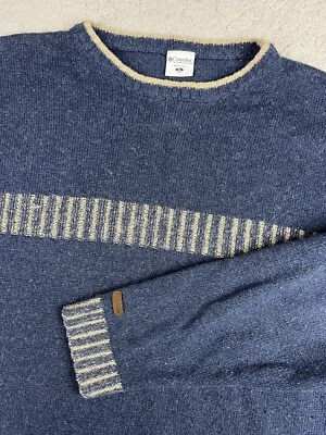 Suéter Columbia Para Hombres XL Mezcla de Lana Gorpcore Cabincore Exterior Acogedor Preppy Foto 1 de 4