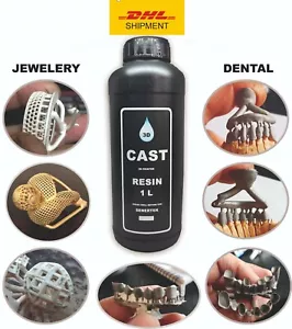 DLP SLA LCD 3d printer castable high quality resin for dental & jewelry - Picture 1 of 12