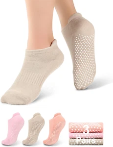 Pilates Grip Socks, Yoga Socks with Grip for Women Men, Non Slip Skid Socks for - Picture 1 of 7
