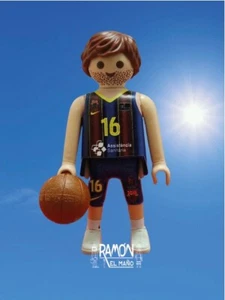 Pau Gasol custom playmobil nba barça barcelona basket baloncesto España ACB - Imagen 1 de 5