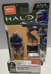 Mega Construx Halo Infinite Spartan Mark VII 7 Figure Serie 13 Pro Builders NUOVO - Foto 1 di 5