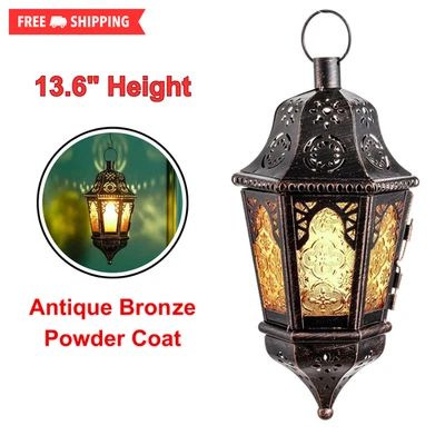 Moroccan Style Candle Lantern Vintage Decorative Hanging Lantern For Home Decor - Image 1 of 4