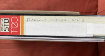 RANG- E- MEHFIL  Vol. 5  VHS B W  29 songs from 18 Hindi Films  M G Video - Copy - Image 1 of 3