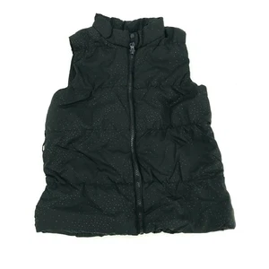 Grane Girl’s Black Sparkle Zipper Vest Jacket Kid’s Youth Size Large - Picture 1 of 3
