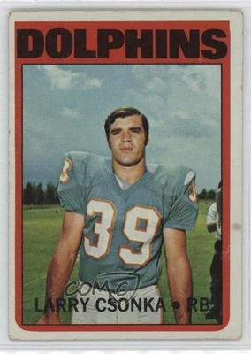 1972 Topps Larry Csonka #140 HOF - Image 1 of 2