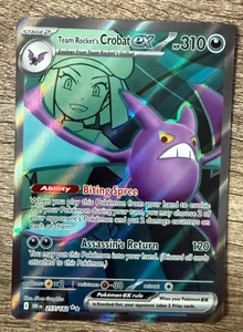 Team Rocket's Crobat ex 217/182 Sv10: Destined Rivals Holo - Picture 1 of 2
