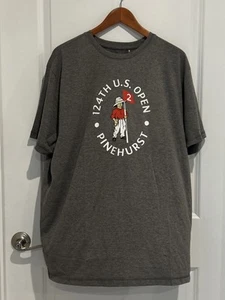 124th US Open T-Shirt Pinehurst Gr. XL Brandneu Anthrazit - Bild 1 von 4